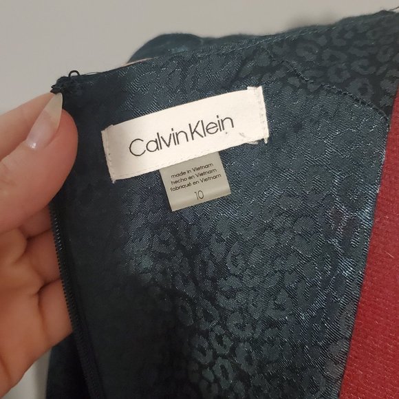 Green leopard print dress - Picture 4 of 4